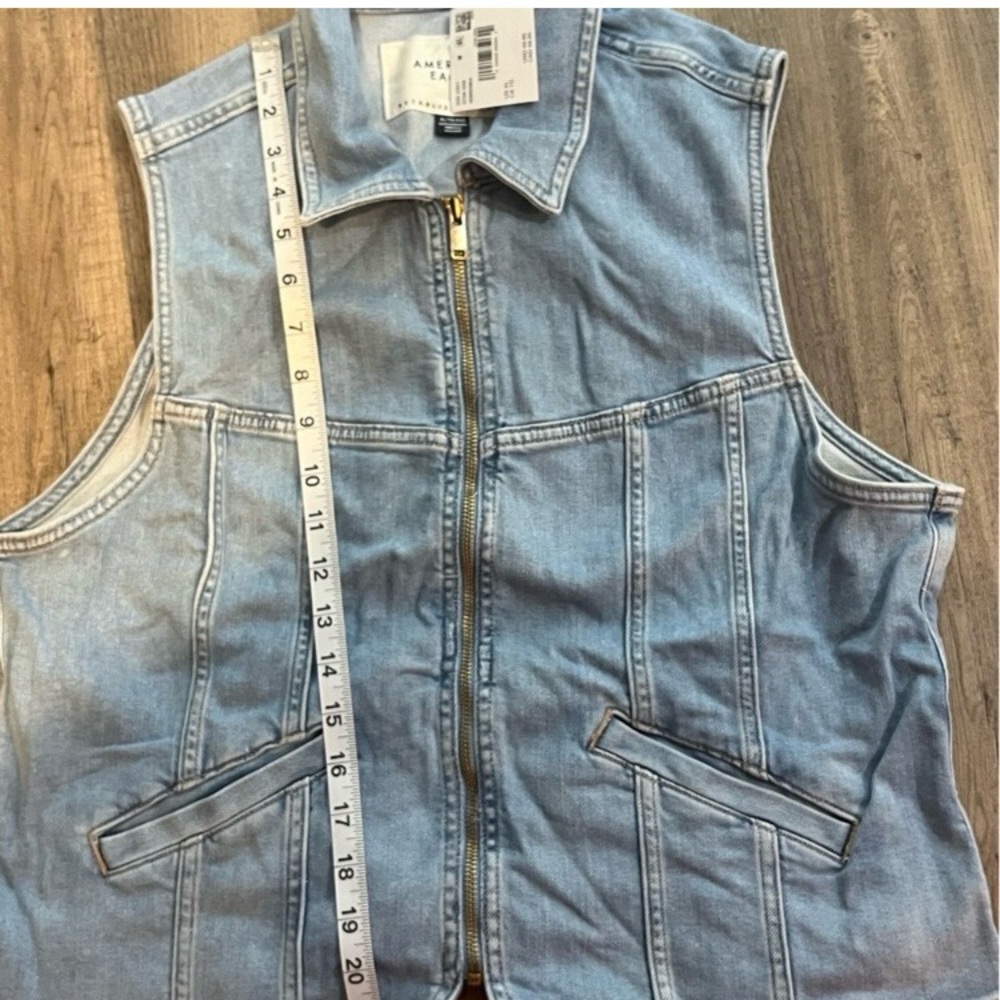 American Eagle Denim Jean Vest Extra Large - Picture 10 of 10